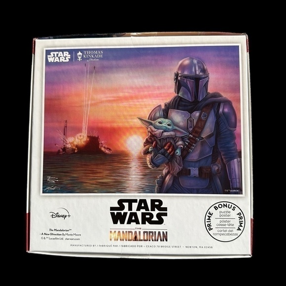 Star Wars the Mandalorian Thomas Kinkade Studios  550 Piece Puzzle - New - Picture 2 of 3